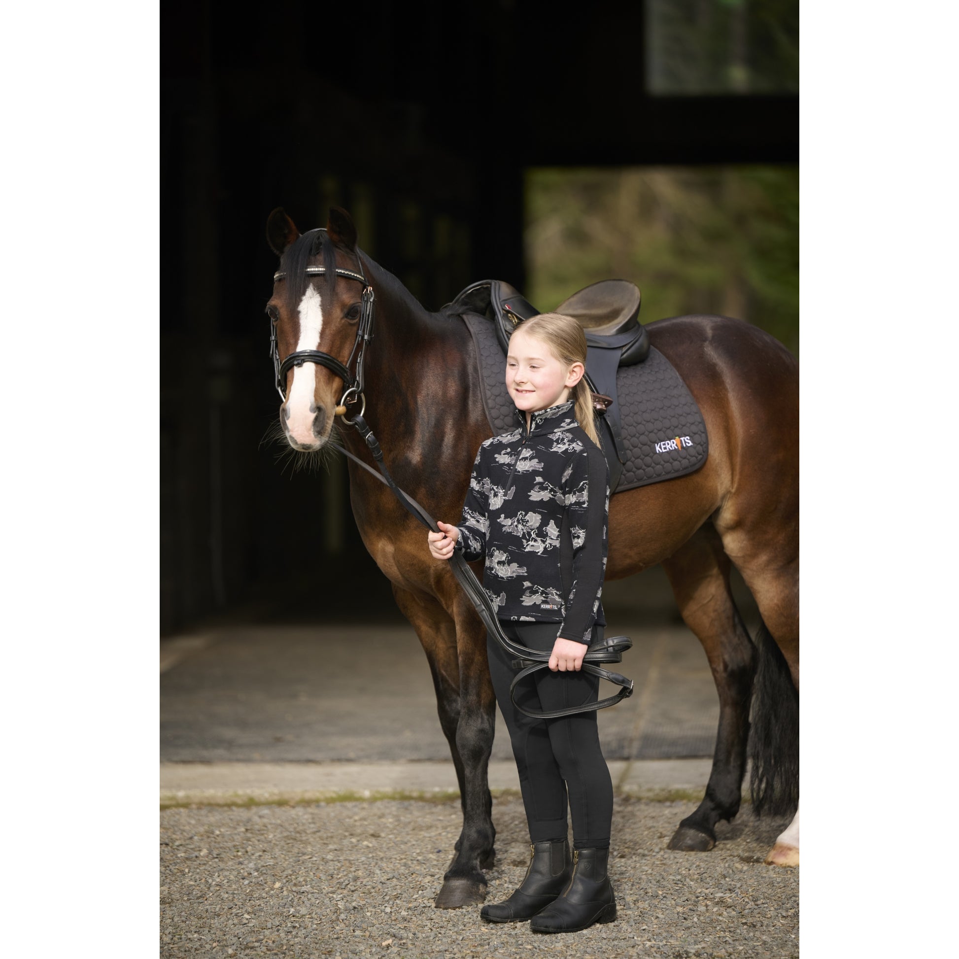 Kerrits Kids Soft Haven Plush Fleece Half Zip Top