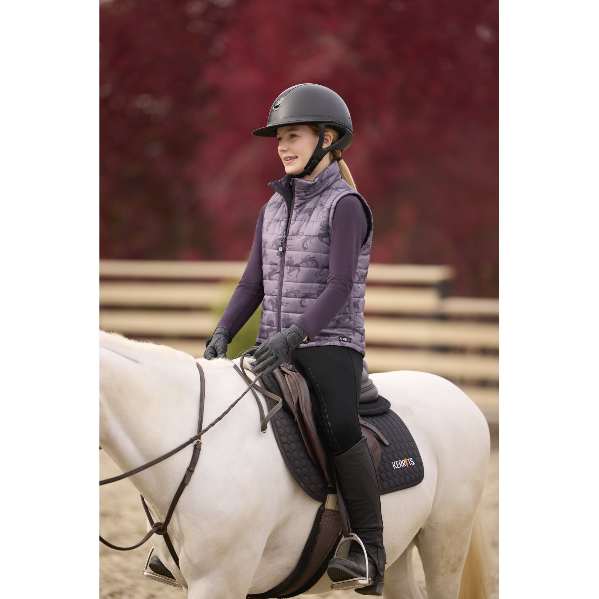 Kerrits Kids Pony Parade Reversible Quilted Vest