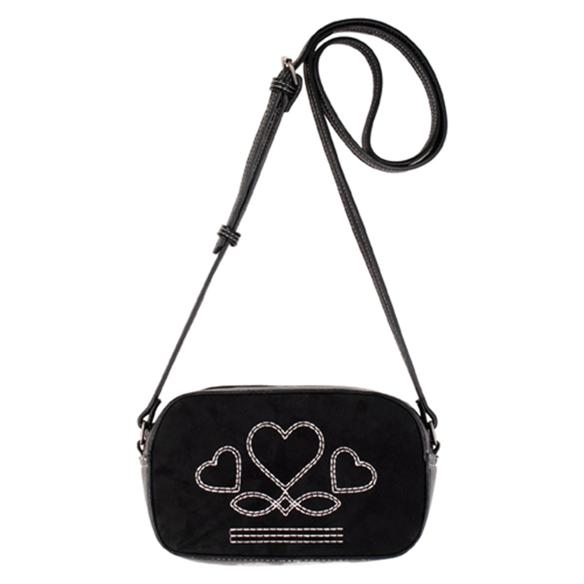 Justin Ladies Camera Bag with Heart Stitching