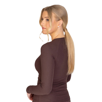 Aubrion Equestrian Ribbed Long Sleeve Top