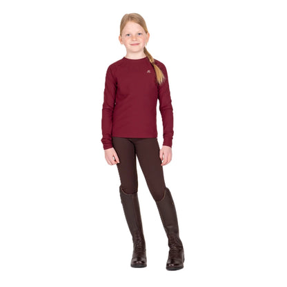 Aubrion Equestrian Youth Ribbed Long Sleeve Top