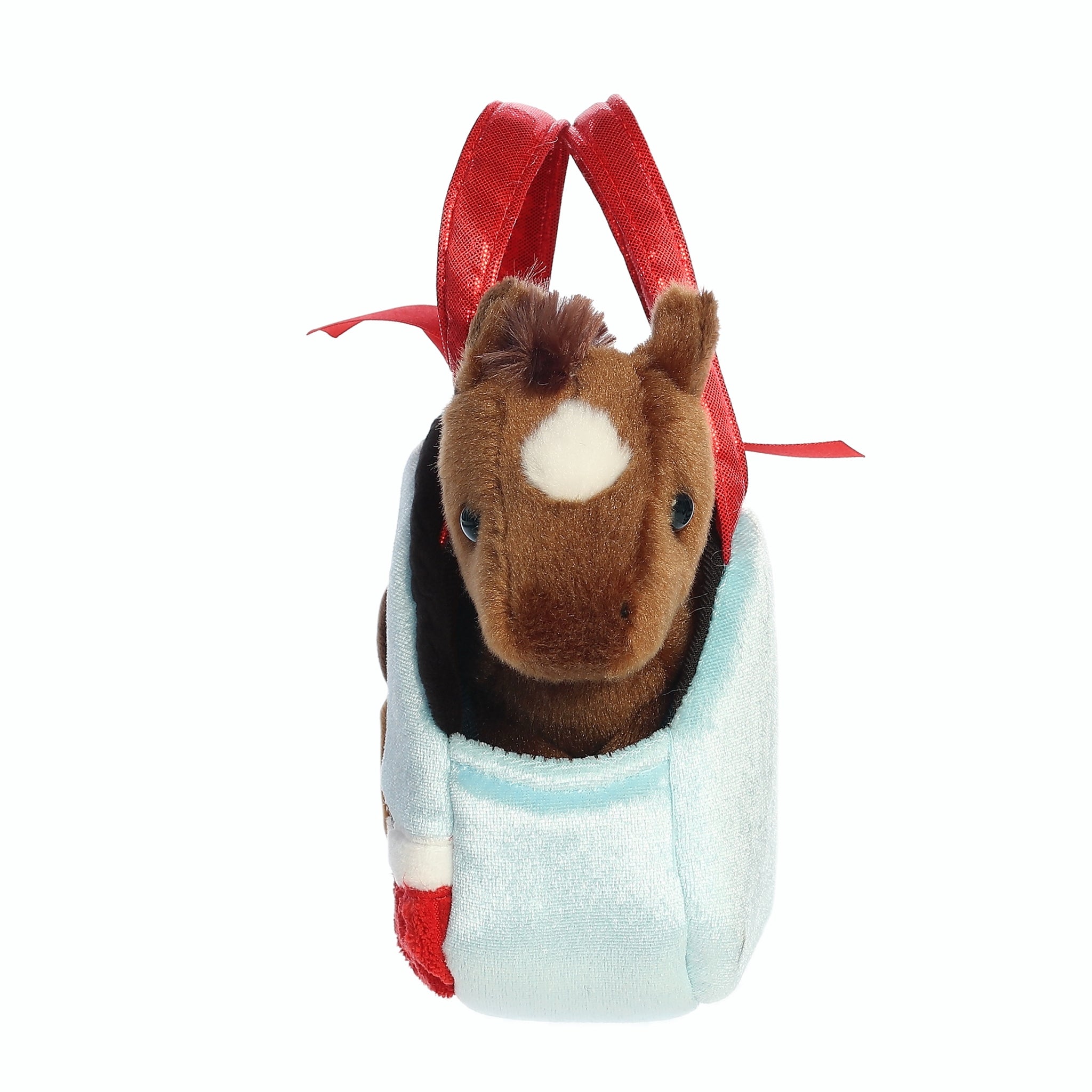 Plush Peek-A-Boo Pony in Barn Purse Carrier