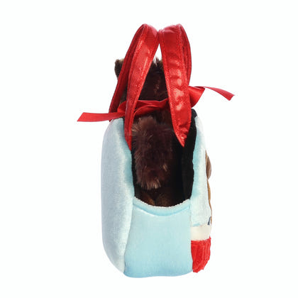 Plush Peek-A-Boo Pony in Barn Purse Carrier