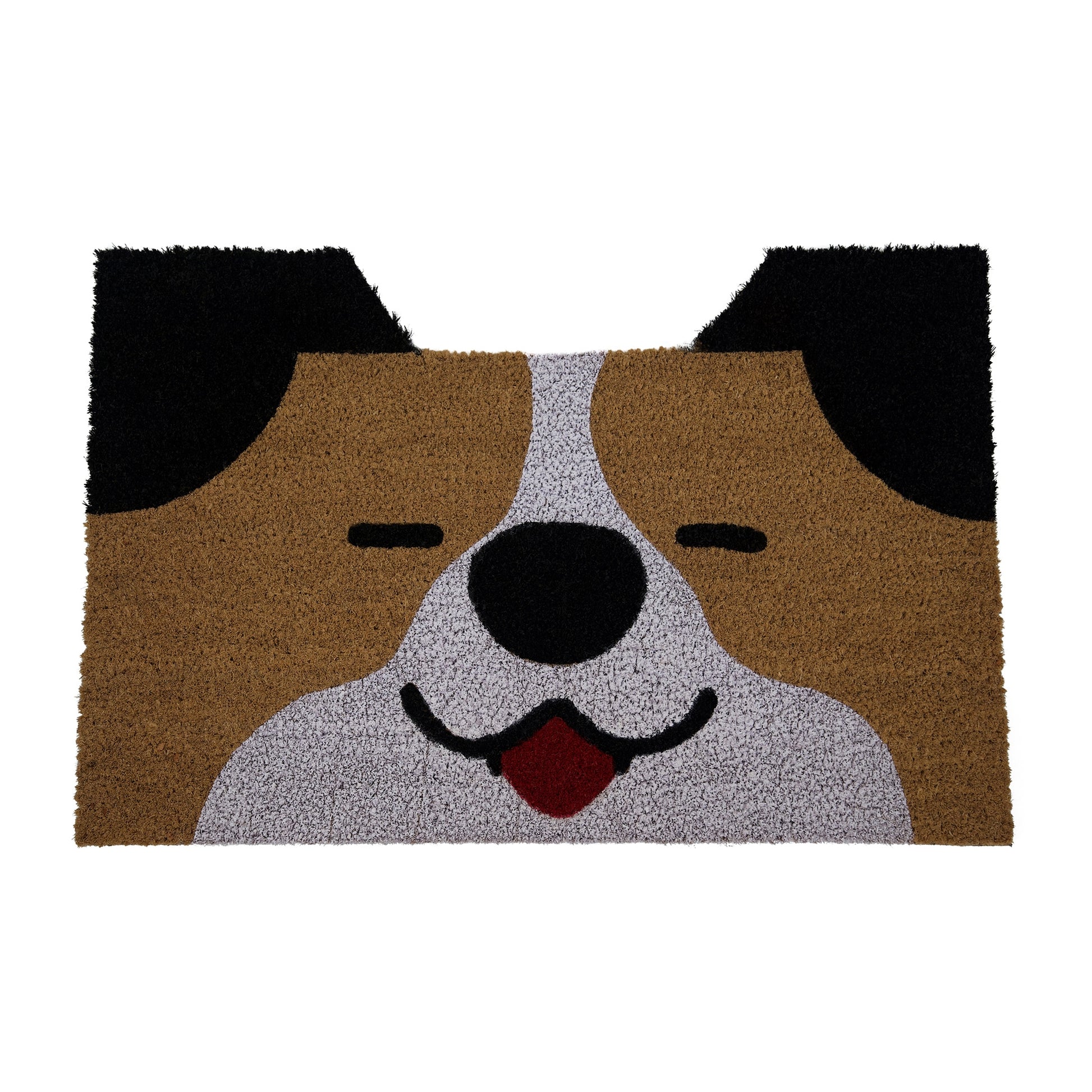 Huntley Equestrian Pet Dog Print Natural Coir Doormat Anti Slip Backing