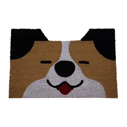 Huntley Equestrian Pet Dog Print Natural Coir Doormat Anti Slip Backing