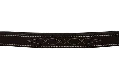 Huntley Equestrian Fancy Stitched Leather Halter Replacement Crown Piece