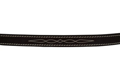 Huntley Equestrian Fancy Stitched Leather Pony Halter Replacement Crown