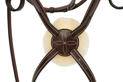 Huntley Equestrian Sedgwick Leather Padded Monocrown Figure 8 Bridle