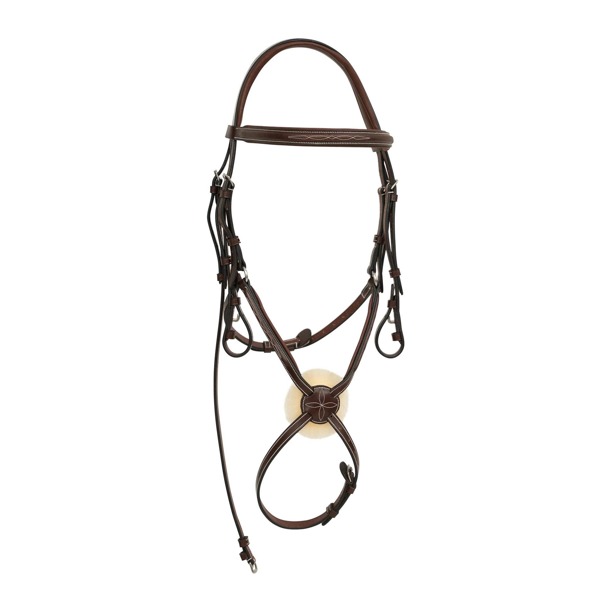 Huntley Equestrian Sedgwick Leather Padded Monocrown Figure 8 Bridle