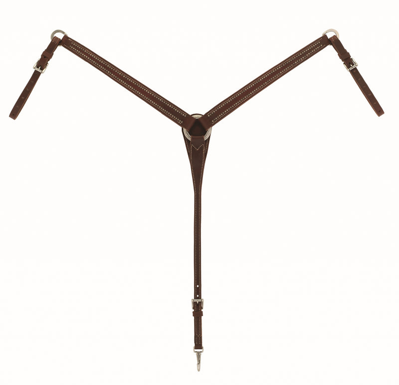 Weaver Tapered Leather Breast Collar Stockman