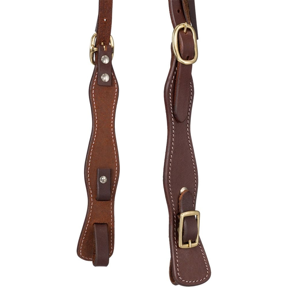 Tough1 Harness Leather Buckaroo Headstall