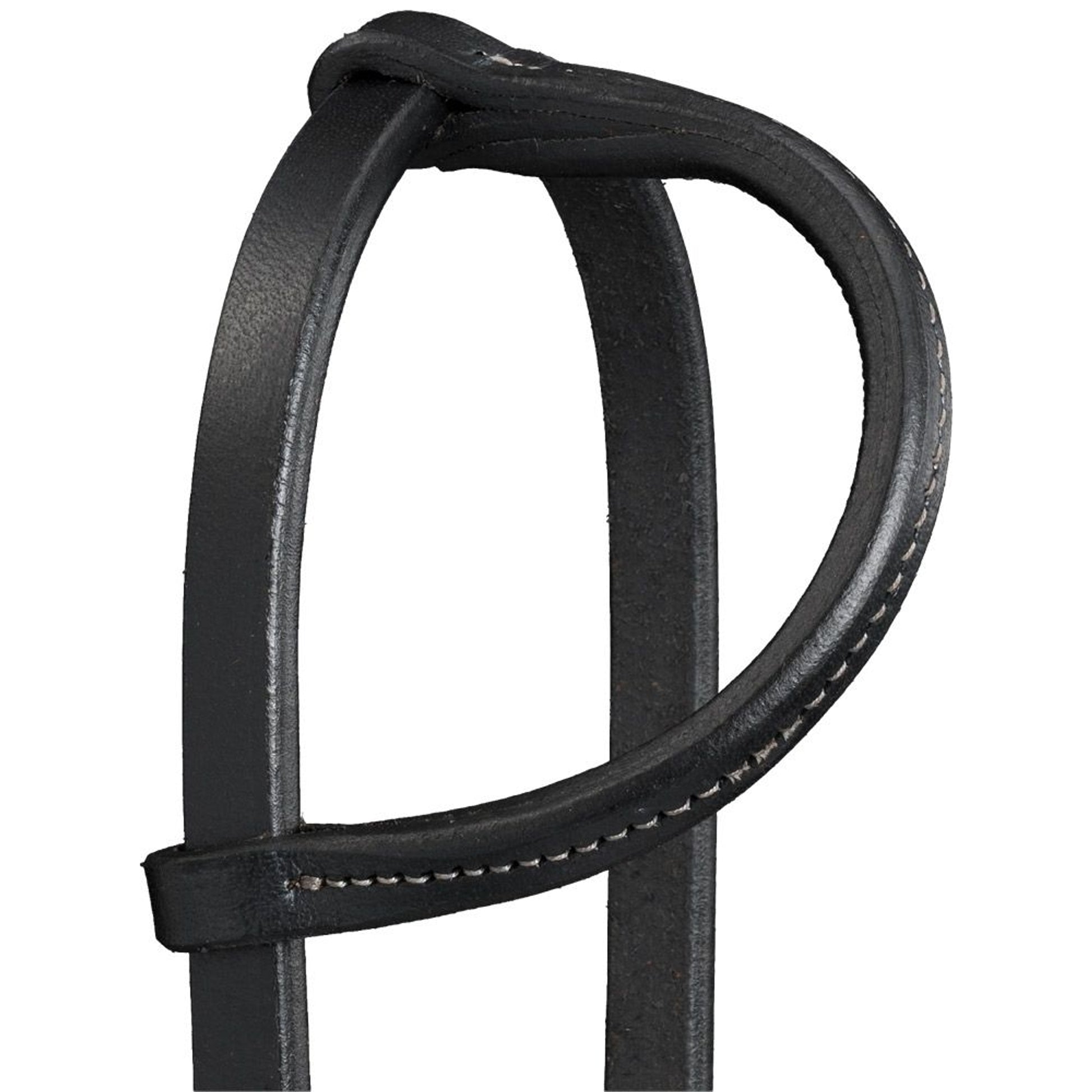 Royal King Harness Leather Ear Headstall with Quick Change Ends