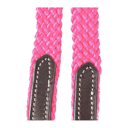 Tough1 Harness Leather Loop Rein with Poly Center