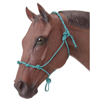 Tough1 Knotted Rope Halter with Twisted Crown