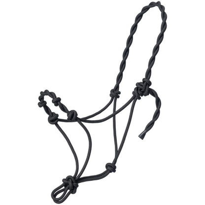 Tough1 Knotted Pony Rope Halter with Twisted Crown