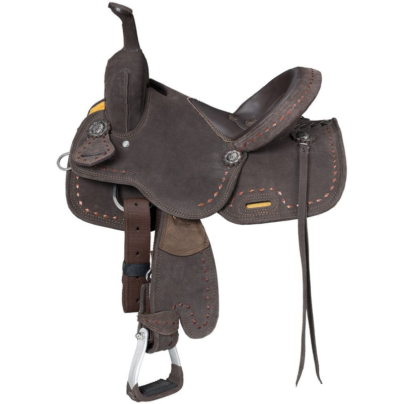 Stanton Suede Youth Trail/Barrel Saddle
