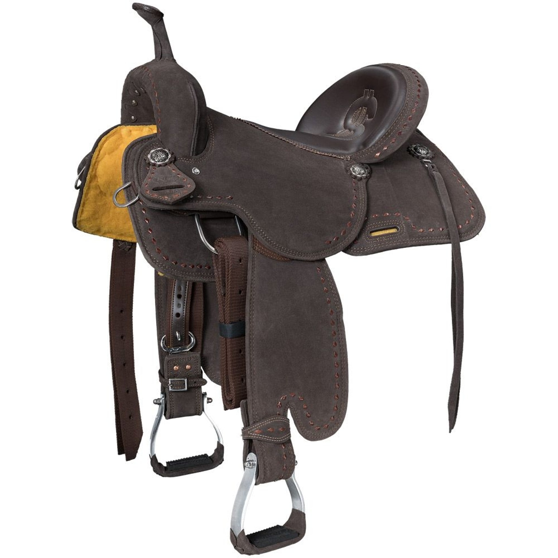 Stanton Suede Trail/Barrel Saddle