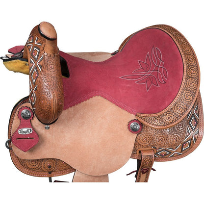Tough1 Youth Dahlias & Diamonds Barrel Saddle