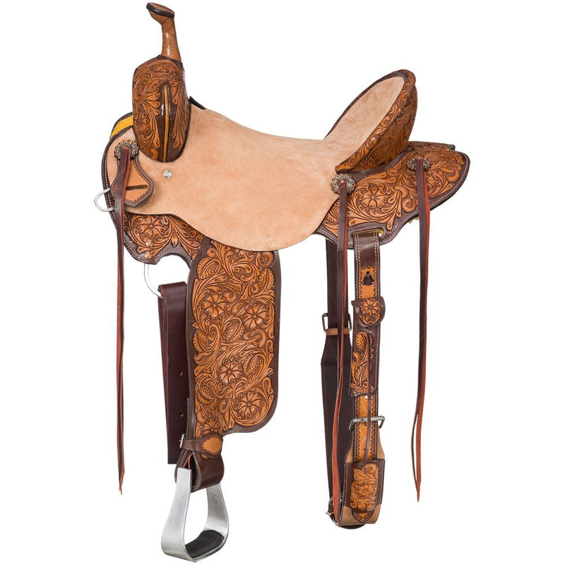 Silver Royal Billings Barrel Saddle