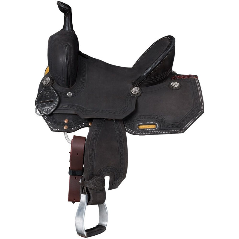Silver Royal Youth Brownsville Barrel Saddle
