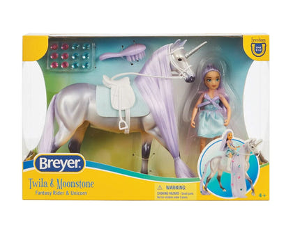 Breyer Twila & Moonstone - Magical Unicorn and Rider