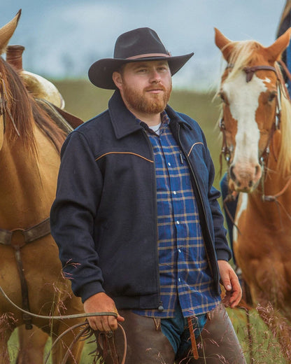 Outback Trading Mens Varsity Jacket