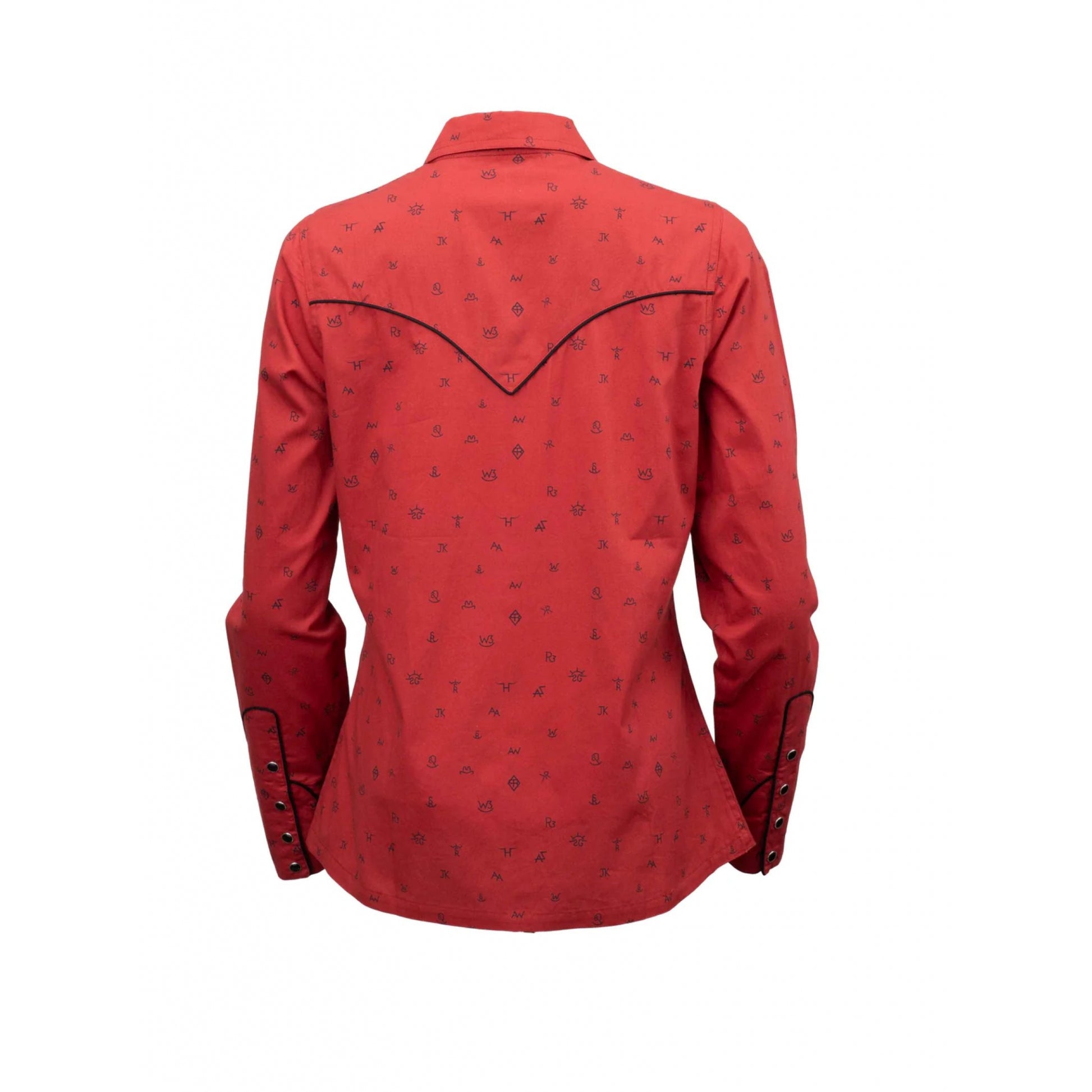 Outback Trading Ladies Cattle Brand Shirt