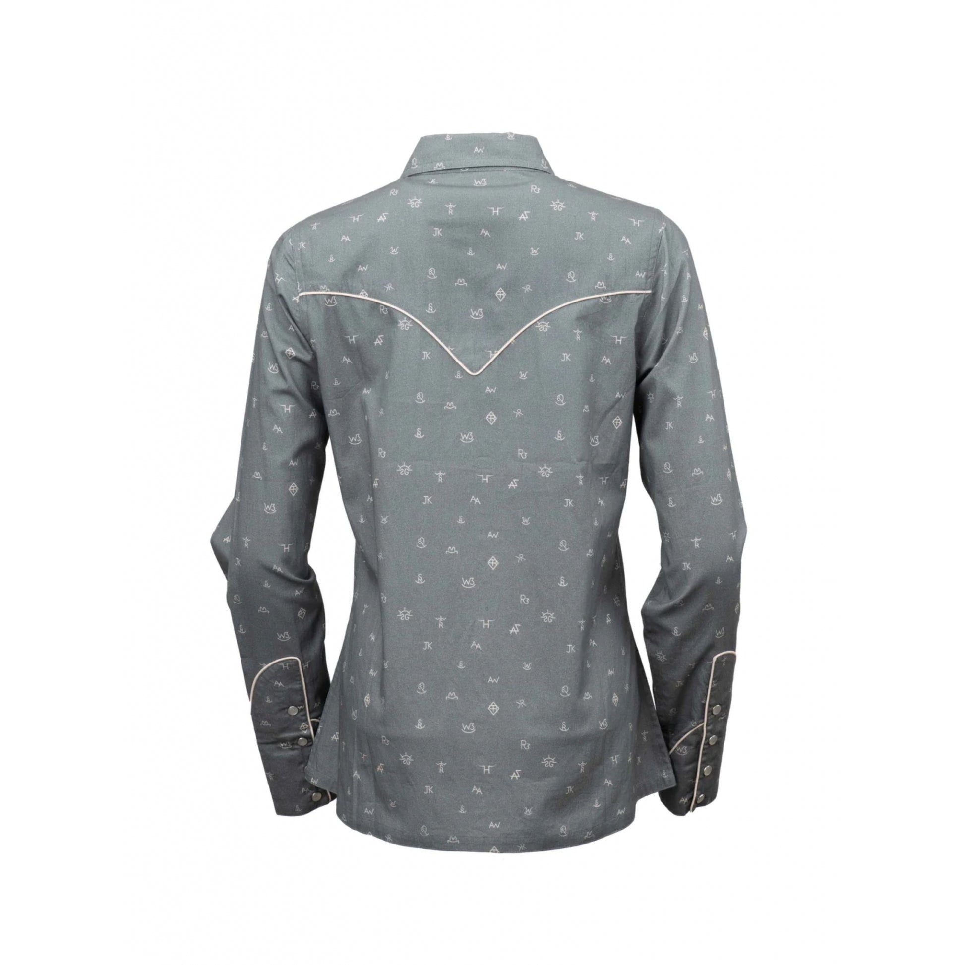 Outback Trading Ladies Cattle Brand Shirt