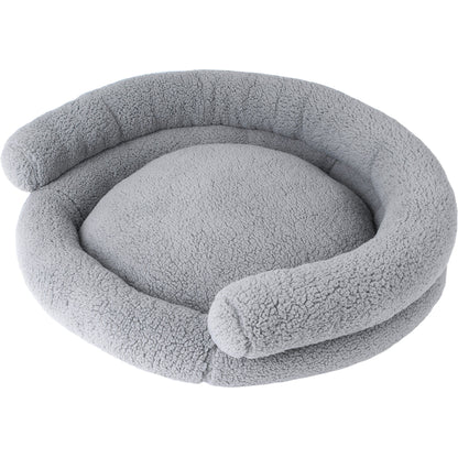 Petmate Double Bolster Sherpa Couch Bed