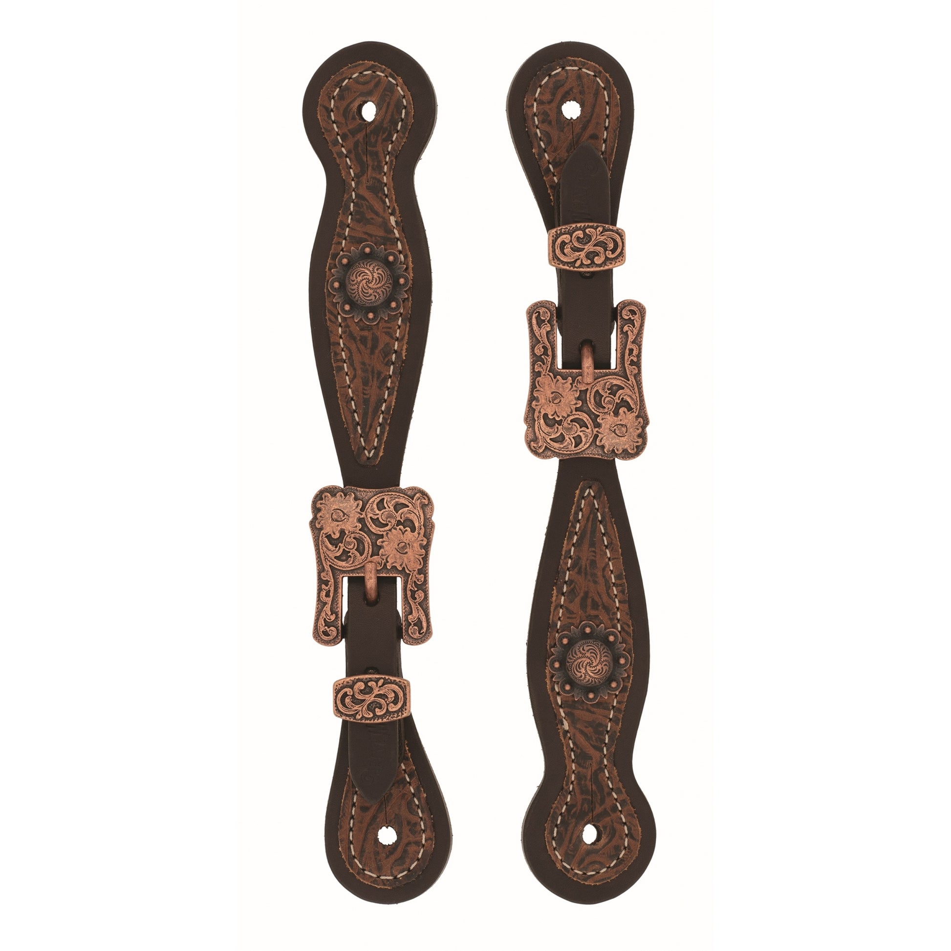 Weaver Ladies Western Floral Spur Straps