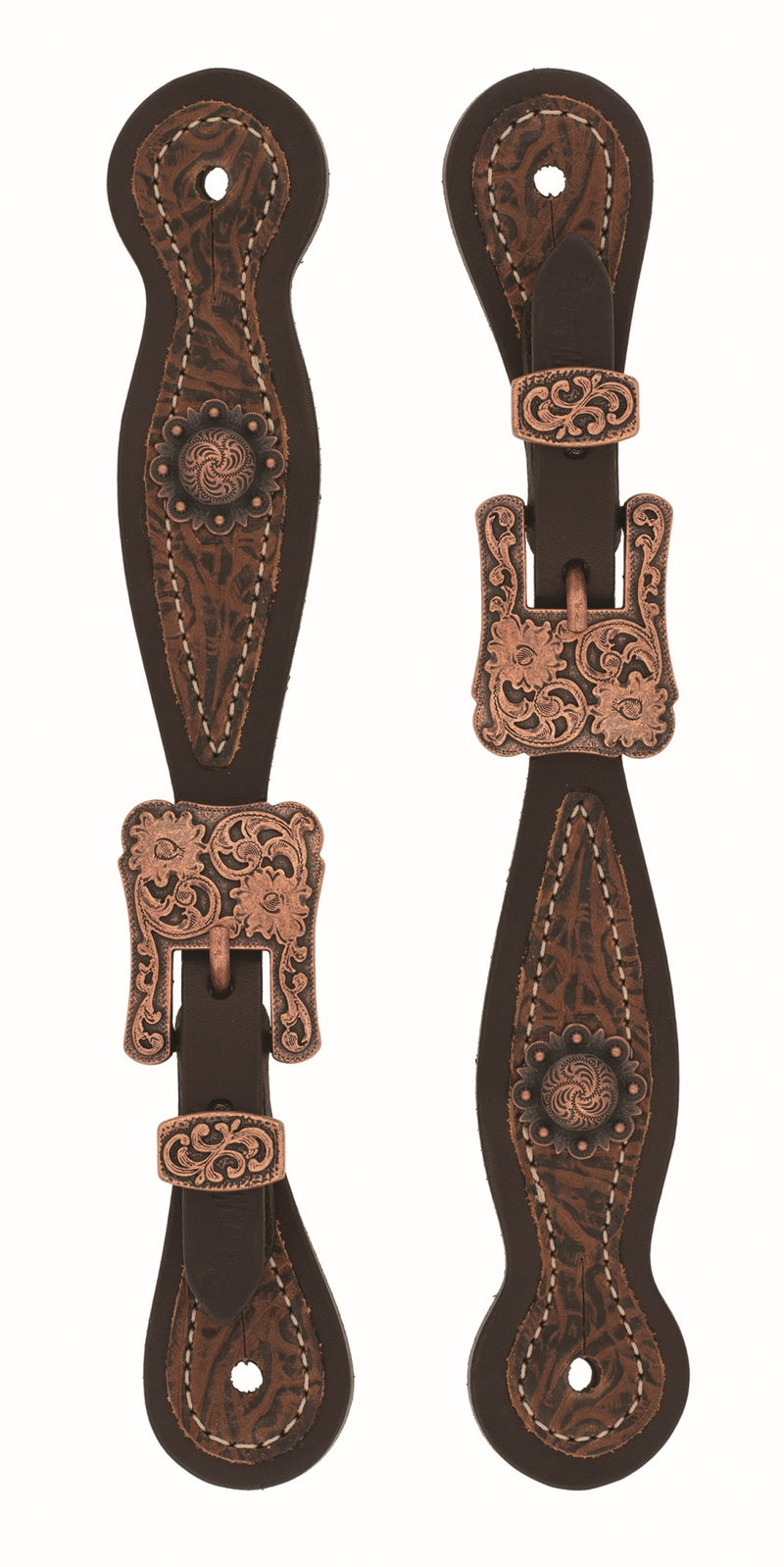Weaver Ladies Western Floral Spur Straps