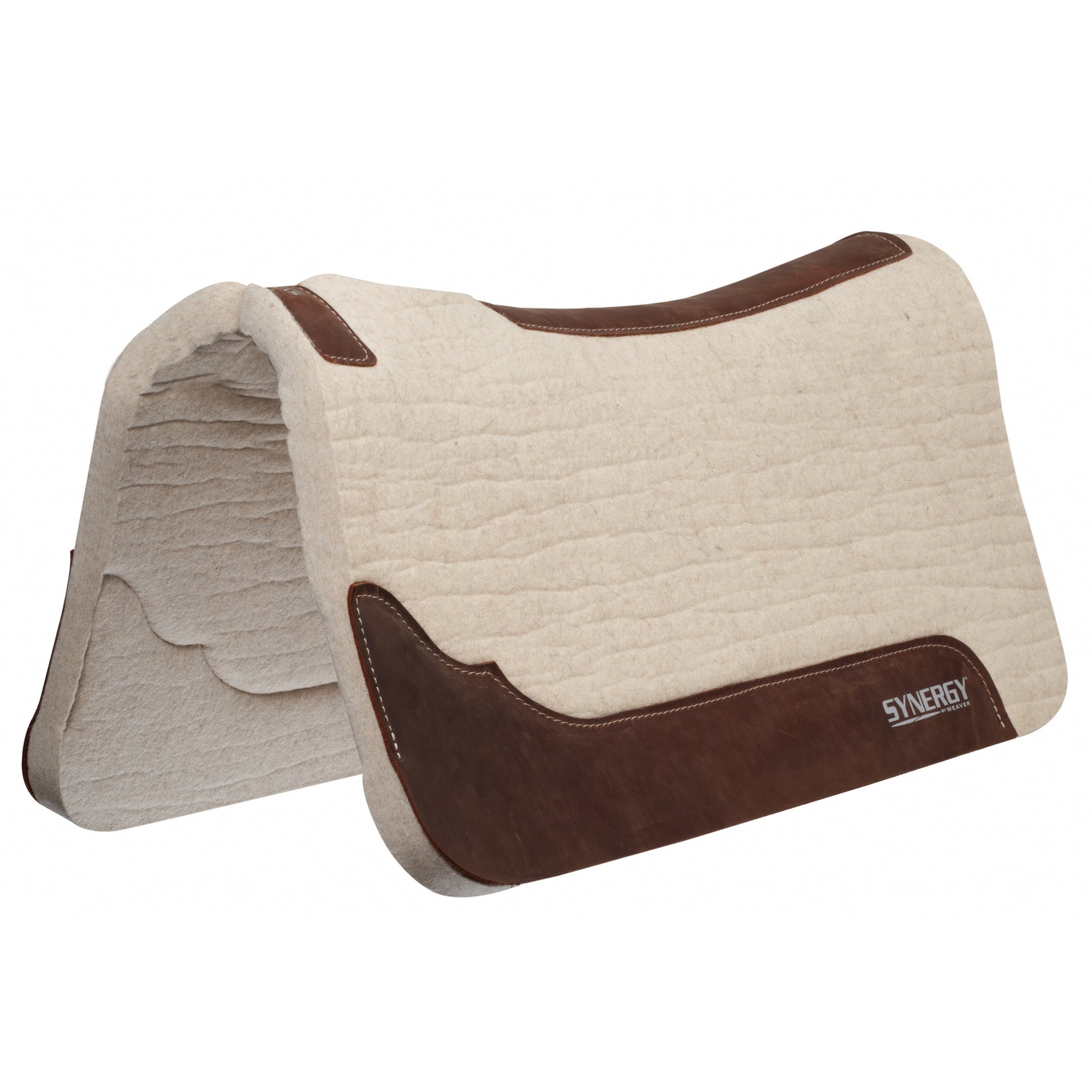 Weaver Synergy Contoured Steam Pressed 100% Merino Wool Felt Performance Saddle Pad