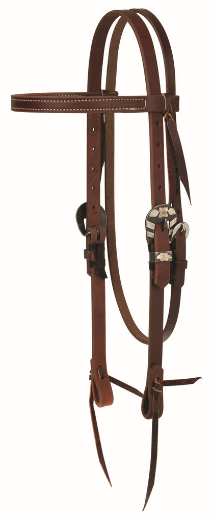 Weaver STS Ranch Signature Tack Harness Leather Browband Headstall
