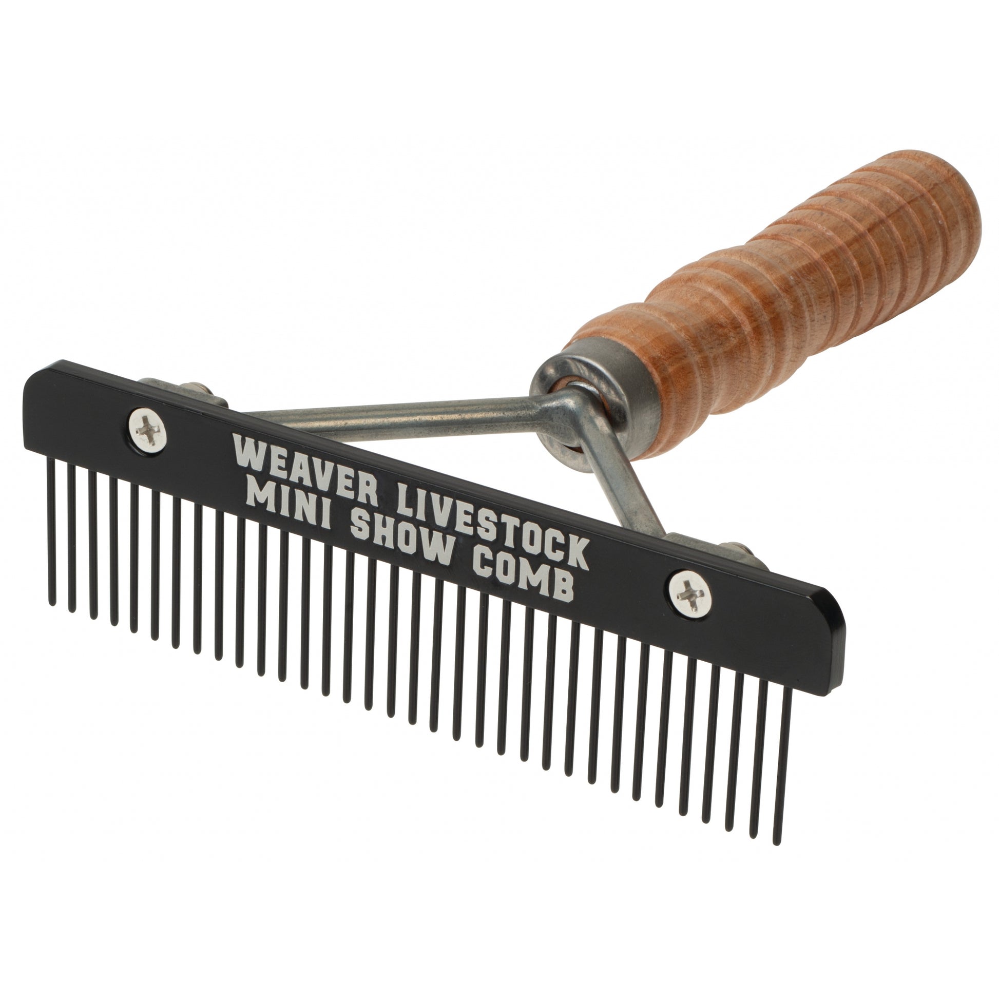 Weaver Mini Show Comb with Wood Handle and Teflon Blade