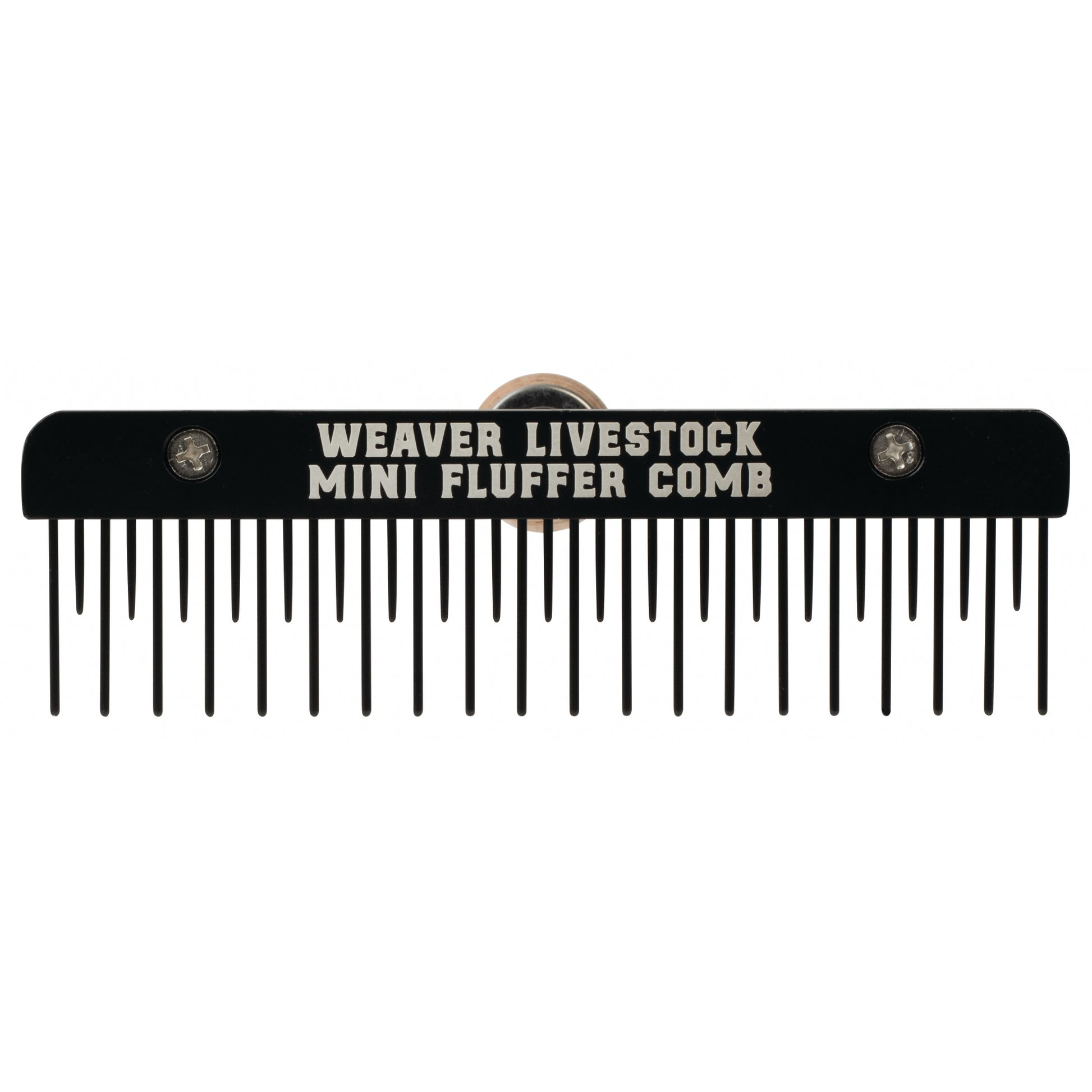 Weaver Mini Fluffer Comb with Wood Handle and Teflon Blade