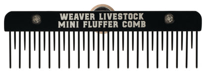 Weaver Mini Fluffer Comb with Wood Handle and Teflon Blade