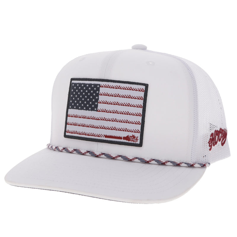 Hooey Liberty Roper 6-Panel Trucker Hat with Flag Patch