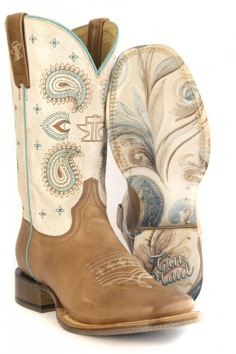 Tin Haul Ladies Paisley Princess Boots