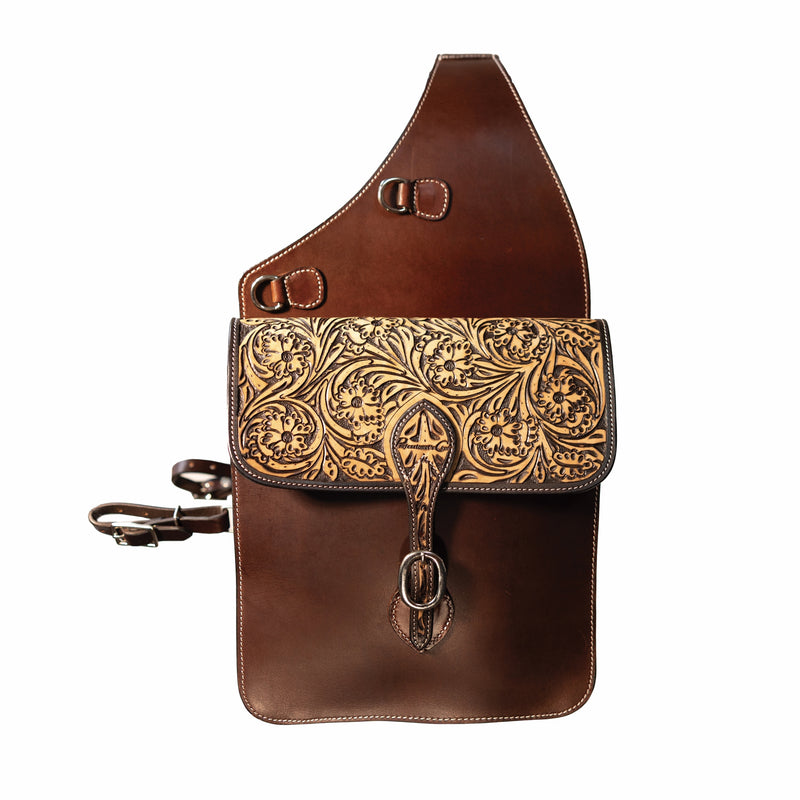 Professionals Choice Sanded Floral Saddle Bag