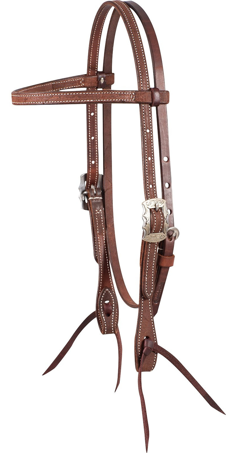 Martin Saddlery Browband Headstall with Prescott Buckle Latigo Ties