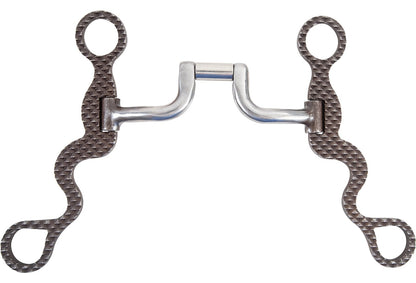 Classic Equine Square Hinge Port Calvary Shank Rasp Design