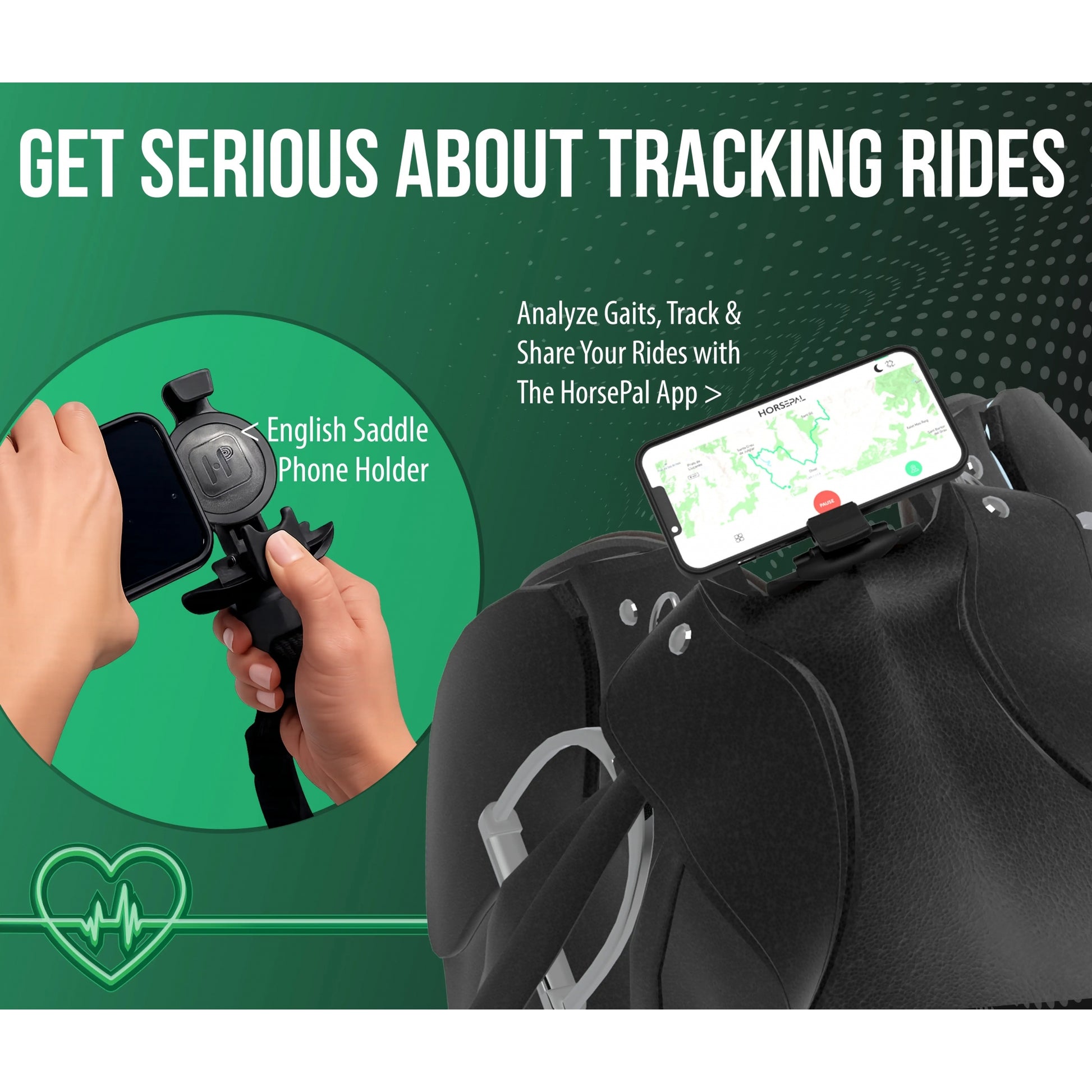 Horsepal English Saddle Phone Holder
