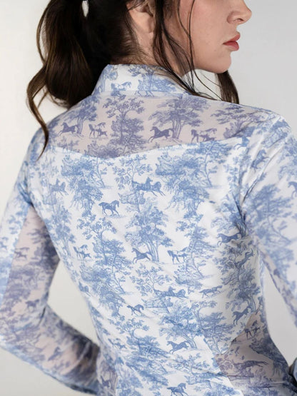 Dapplebay Ladies Equestrian Toile Western Riding Top