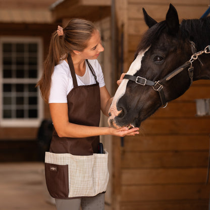 Kensington Grooming Apron Blue Ice Plaid