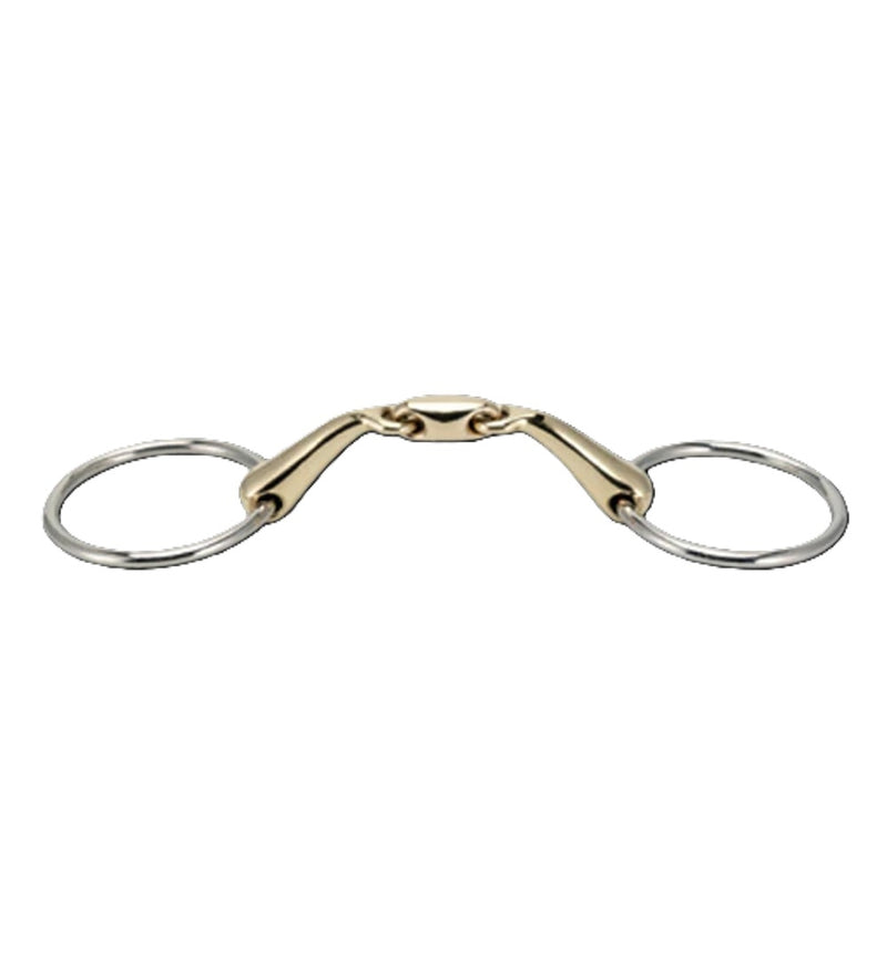 Stubben STEELtec Angled Loose Ring Snaffle Bit