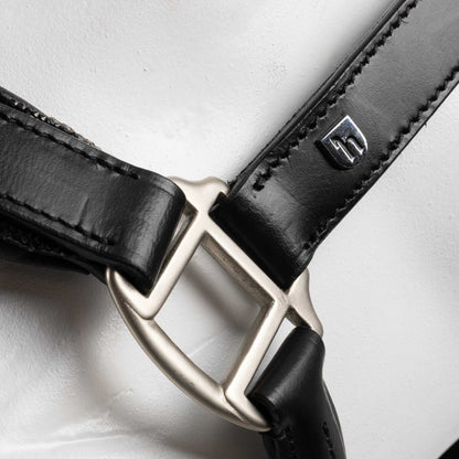 Horze Dynasty Crystal Leather Halter and Lead Set