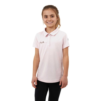 Horze Denise Kids Functional Short Sleeve Polo Shirt