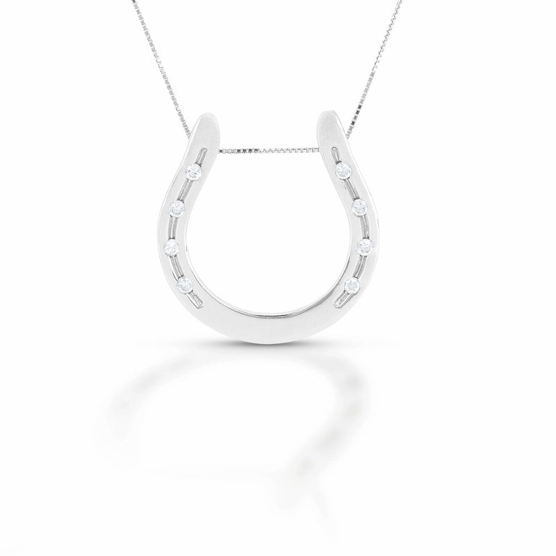 Equestrian Jewelry Wide Horseshoe Necklace