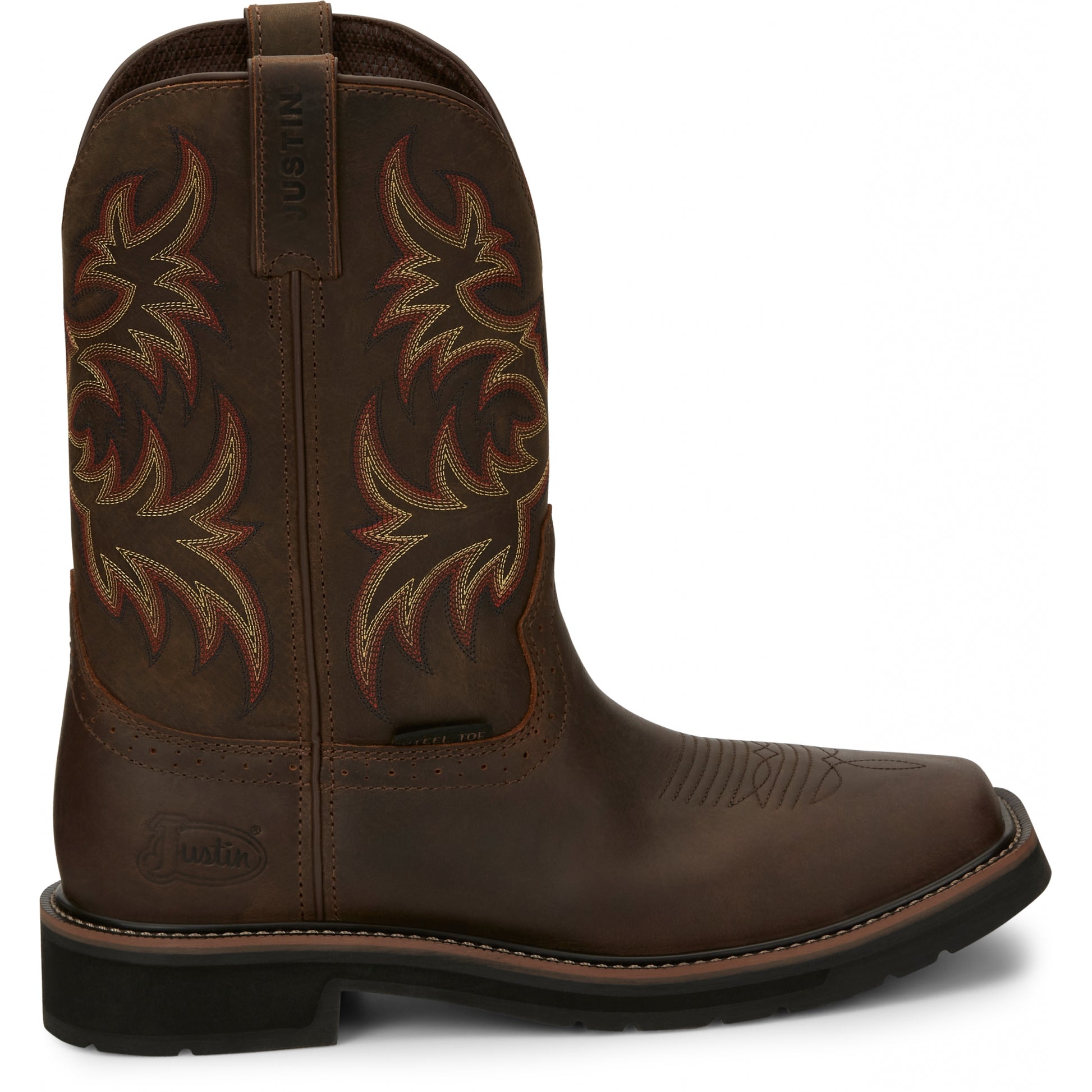 Justin Mens Driller 11" Steel Toe Boots