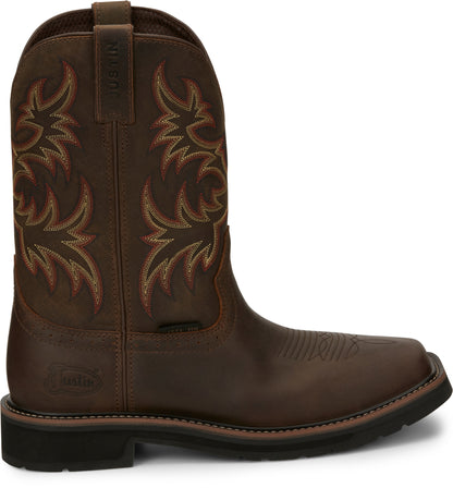 Justin Mens Driller 11" Steel Toe Boots